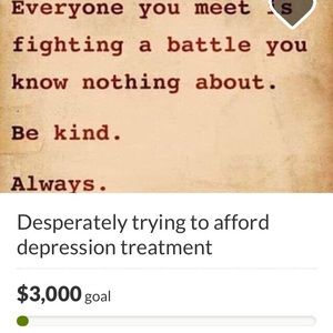 Depression kills. Please help this girl.